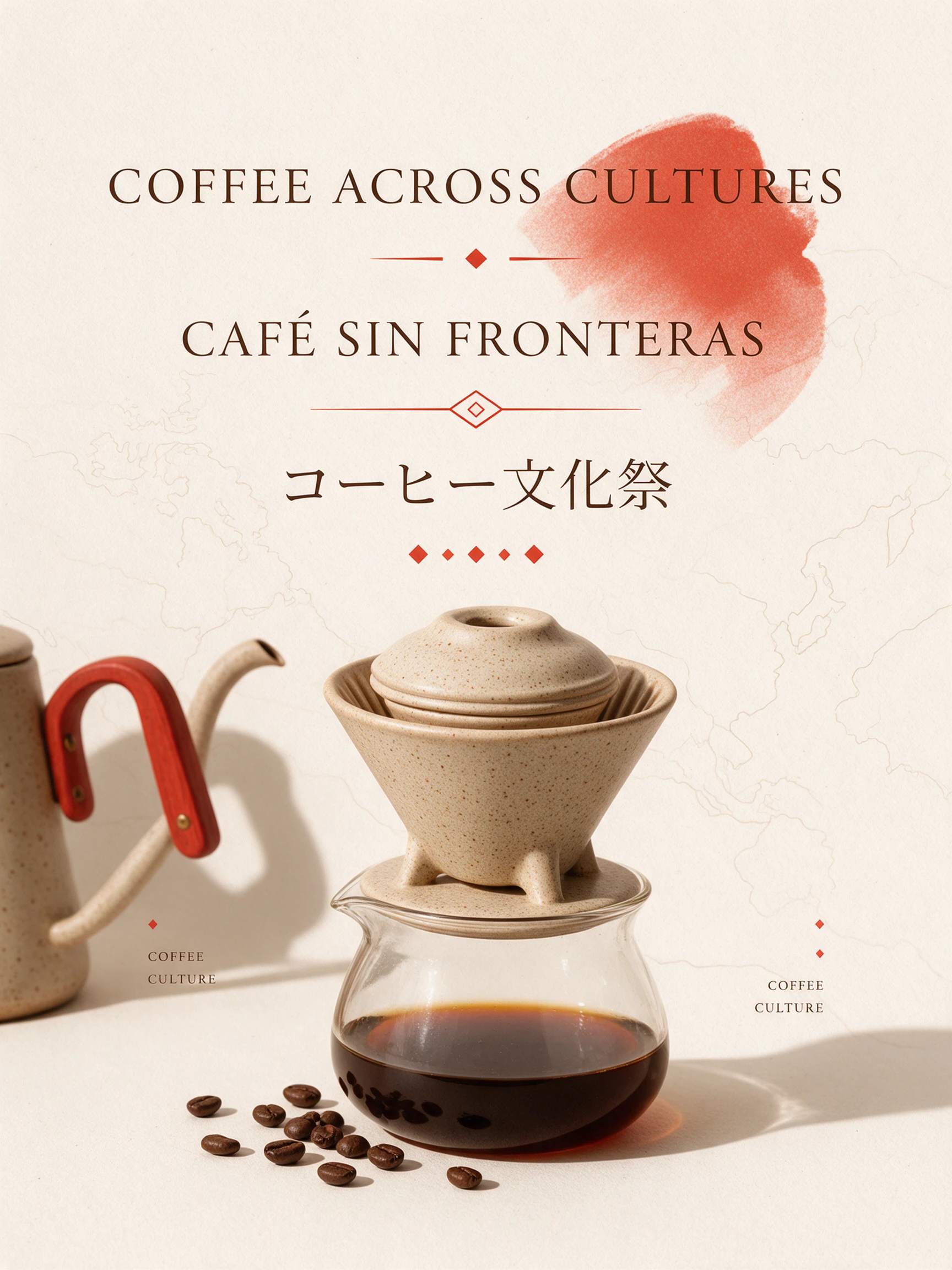 Multilingual coffee festival poster generated with Seedream 5.0 Pro